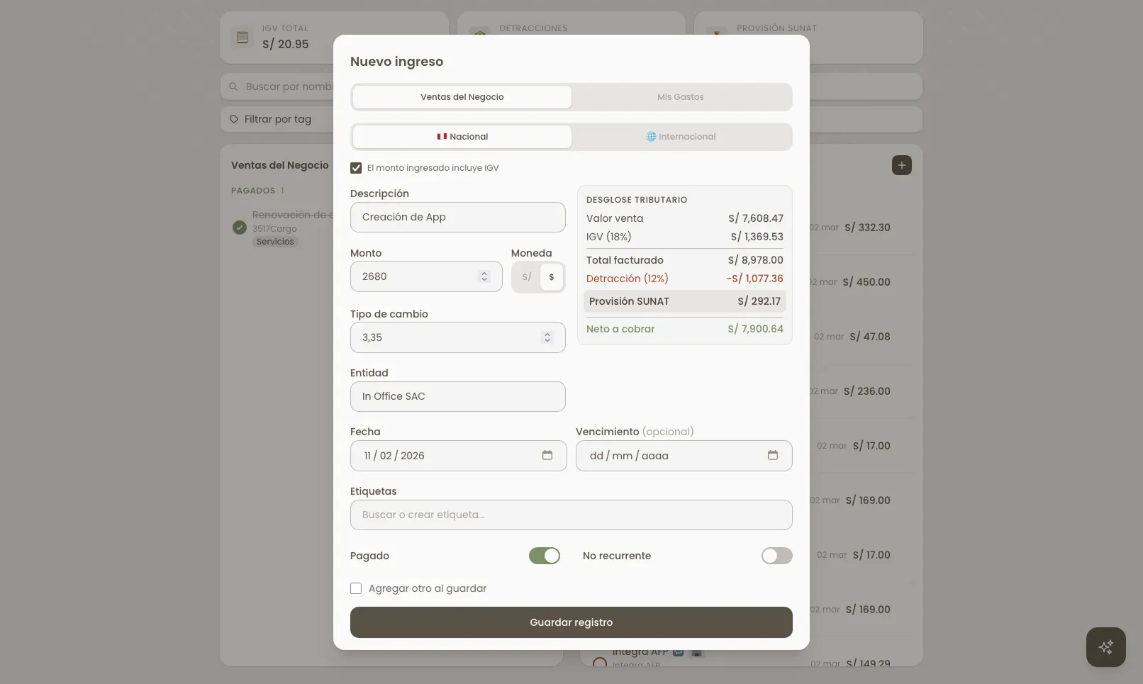 Expensado screenshot 3