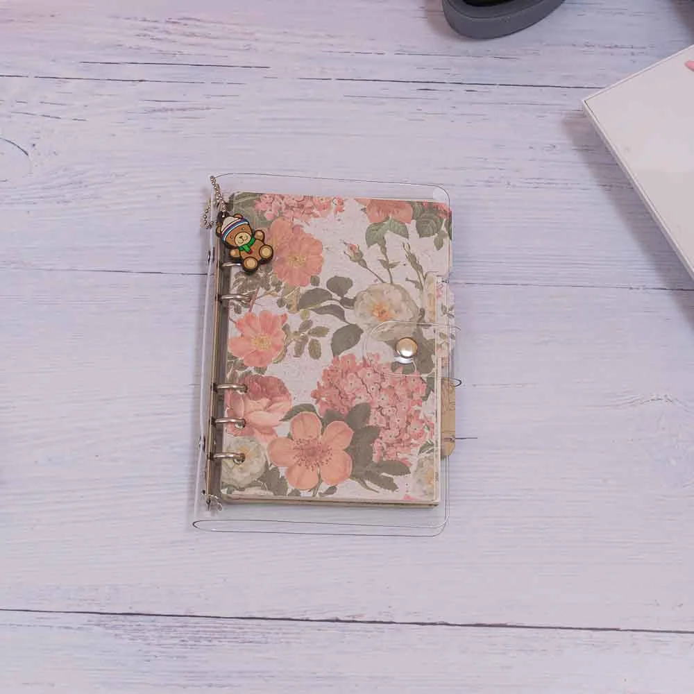 Agenda de Flores Naranjas y Marrones