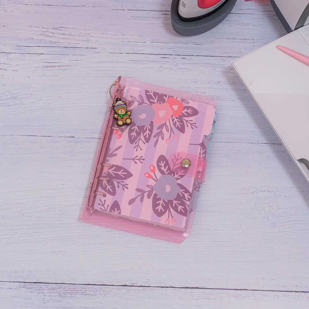 Agenda Rosa de Flores Celestes
